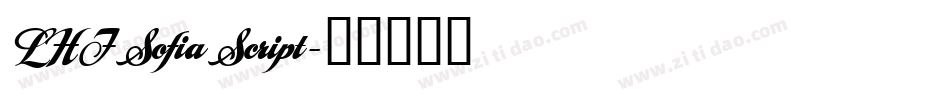 LHF Sofia Script字体转换